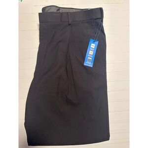 Saddlebred Dress Pants Mens 42x32 Black New Motion Stretch Wrinkle Resistant